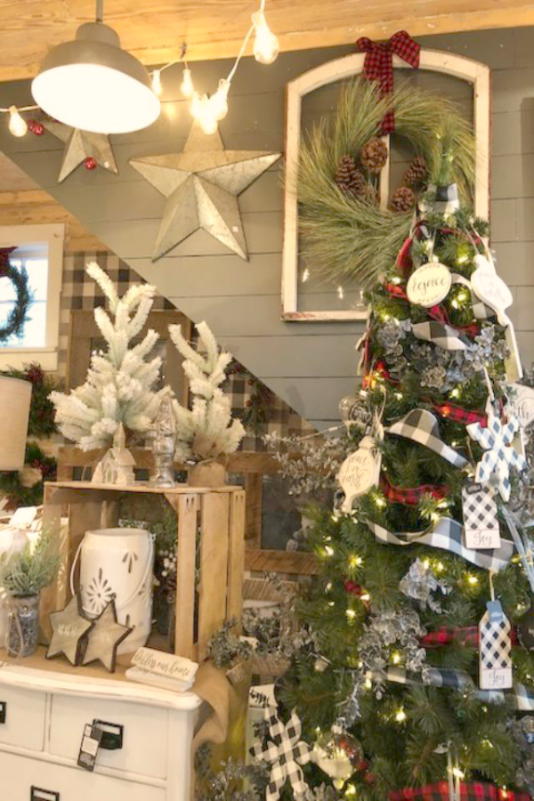 Farmhouse Christmas decor ideas and inspiration from Urban Farmgirl on Hello Lovely Studio. #hellolovelystudio #farmhousechristmas #christmasdecor #simplechristmas #countrychristmas