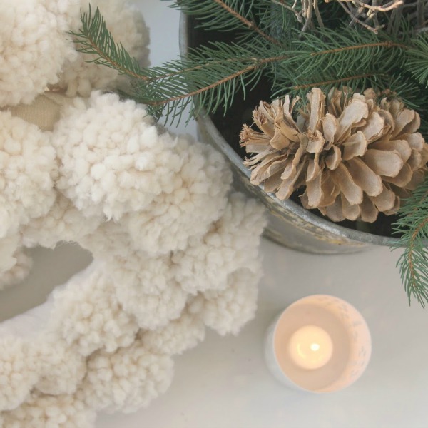 Hello Lovely Studio. Holiday Decor: Green and White Plus Twinkly Lights. Christmas decorating inspiration from lovely rooms dressed for the holidays in simple, elegant, understated style.