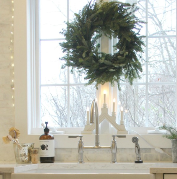 Simple serene white Christmas decor and neutral Christmas inspiration from Hello Lovely Studio. #hellolovelystudio #christmasdecor #simplechristmas #whitedecor #holidaydecor