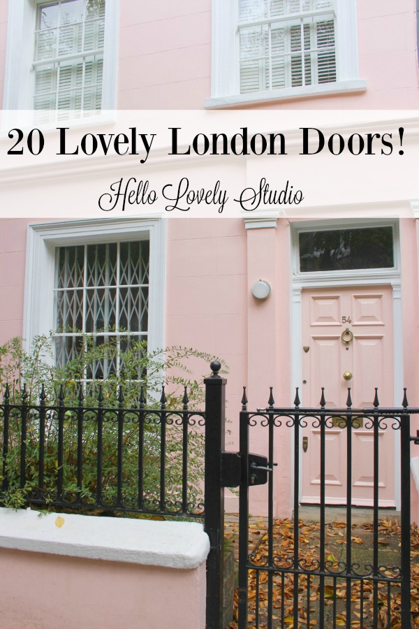 20 Lovely London Doors by Hello Lovely Studio.