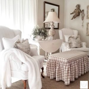 French Farmhouse Christmas Decor in a Designer's Serene Home - Hello Lovely