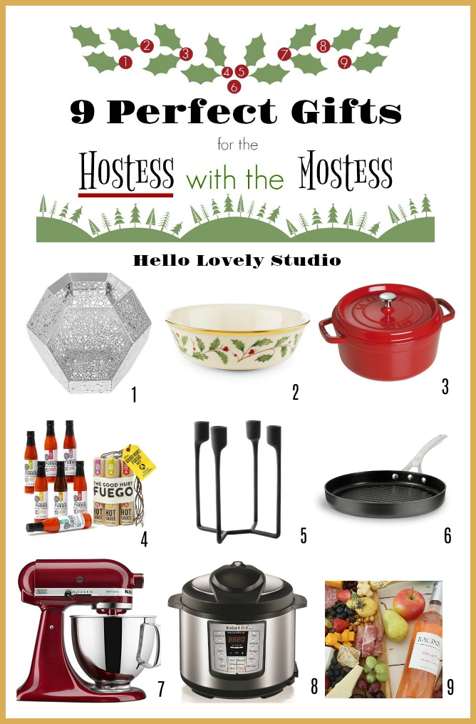 9 perfect gifts for the hostess with the mostess. Holiday gift inspiration on Hello Lovely Studio! Perfect Gifts for the Hostess With the Mostess...you'll love these smart picks. #hellolovelystudio #holidaygifts #giftguide #christmasgifts #entertaining