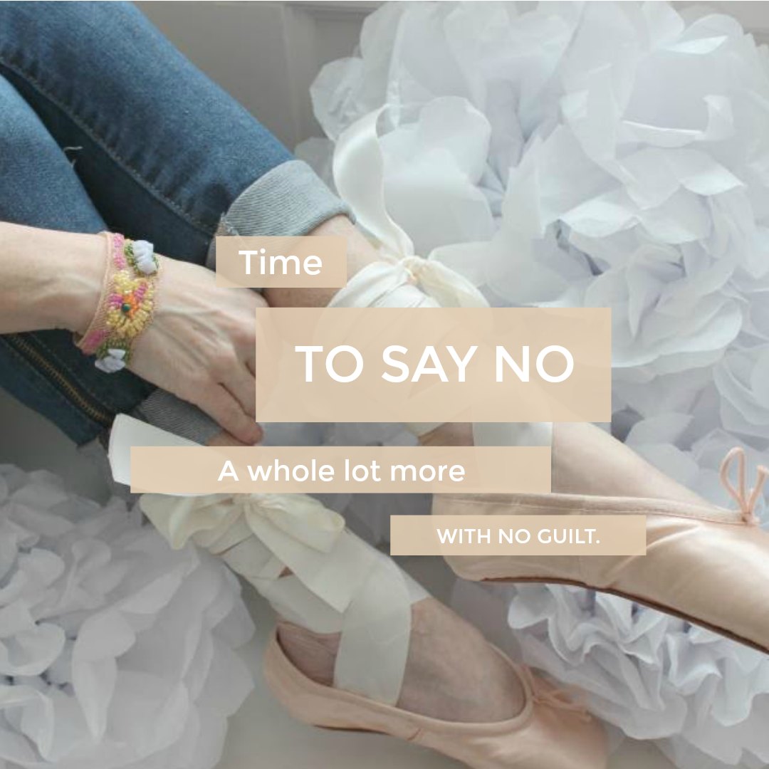 Inspiring New Year's quote by Hello Lovely Studio: Time to say no a whole lot more with no guilt. #resolution #newyear #hellolovelystudio