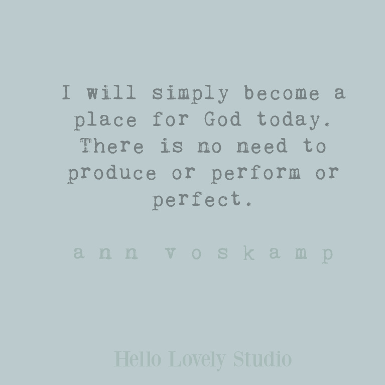 Inspirational Ann Voskamp faith quote relevant for Christmas on Hello Lovely Studio. #annvoskamp #faithquotes #christmasquotes #christianity