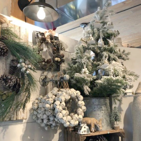 Farmhouse Christmas decor inspiration from Urban Farmgirl shop. Photo: Hello Lovely Studio. Rustic, country Christmas decorating ideas and holiday gifts for farmhouse Christmas lovers. #hellolovelystudio #farmhousechristmas #christmasdecor