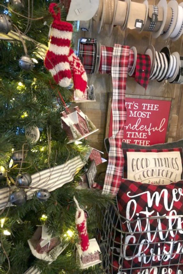 Farmhouse Christmas decor inspiration from Urban Farmgirl shop. Photo: Hello Lovely Studio. Rustic, country Christmas decorating ideas and holiday gifts for farmhouse Christmas lovers. #hellolovelystudio #farmhousechristmas #christmasdecor