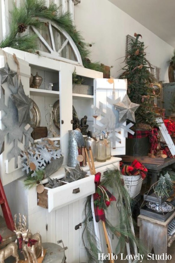 Vintage Christmas decorating ideas and inspiration from the magical shop, Trove. Hello Lovely Studio. #hellolovelystudio #christmasdecor #countrychristmas #vintagechristmas #farmhousechristmas