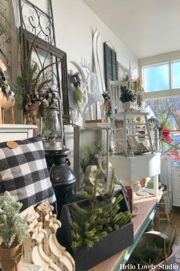 Vintage Christmas decorating ideas and inspiration from the magical shop, Trove. Hello Lovely Studio. #hellolovelystudio #christmasdecor #countrychristmas #vintagechristmas #farmhousechristmas