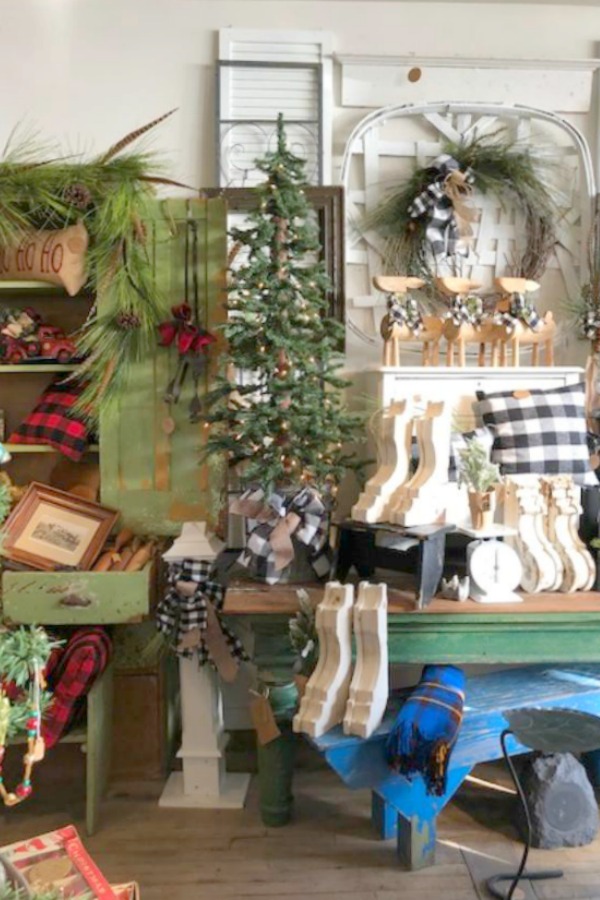 Vintage Christmas decorating ideas and inspiration from the magical shop, Trove. Hello Lovely Studio. #hellolovelystudio #christmasdecor #countrychristmas #vintagechristmas #farmhousechristmas