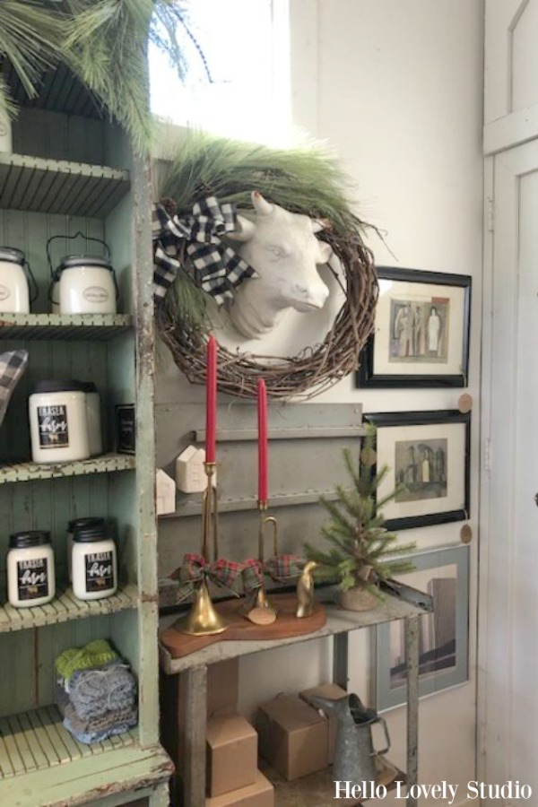 Vintage Christmas decorating ideas and inspiration from the magical shop, Trove. Hello Lovely Studio. #hellolovelystudio #christmasdecor #countrychristmas #vintagechristmas #farmhousechristmas