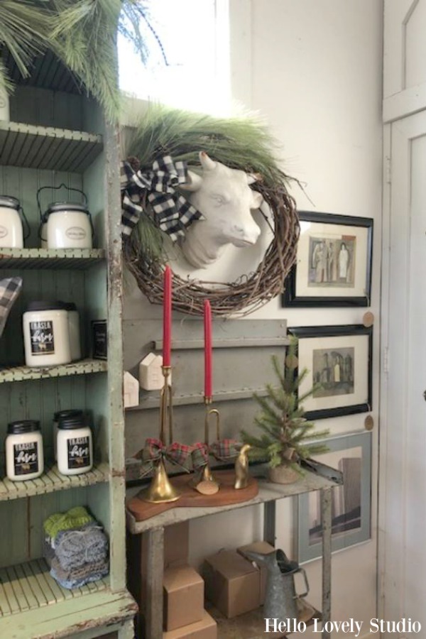 Vintage Christmas decorating ideas and inspiration from the magical shop, Trove. Hello Lovely Studio. #hellolovelystudio #christmasdecor #countrychristmas #vintagechristmas #farmhousechristmas