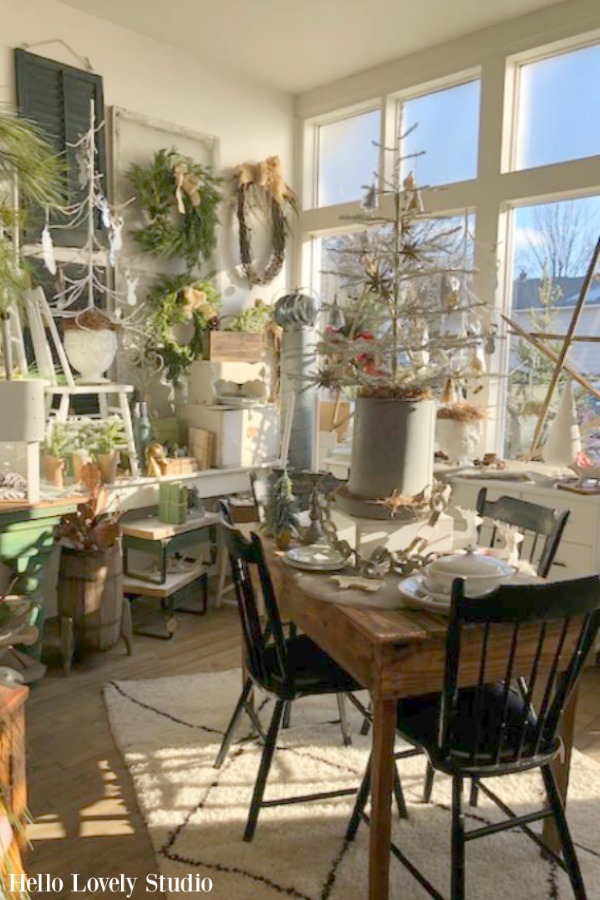 Vintage Christmas decorating ideas and inspiration from the magical shop, Trove. Hello Lovely Studio. #hellolovelystudio #christmasdecor #countrychristmas #vintagechristmas #farmhousechristmas