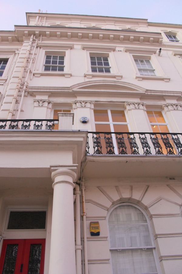 Breathtaking classic Greco exterior of London mansion. Notting Hill beauty, classic architecture, and inspiration from a London stroll by Hello Lovely Studio. Personal Reflections: What Does Greater Kindness to Yourself Look Like?