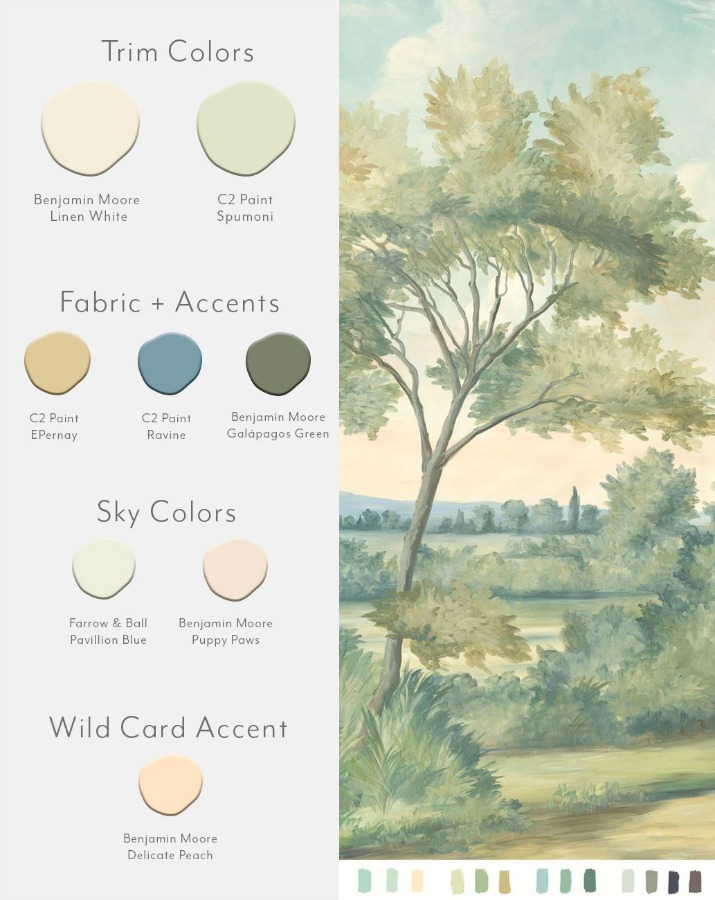 Aldworth Natural color card from Susan Carter Muralpapers.