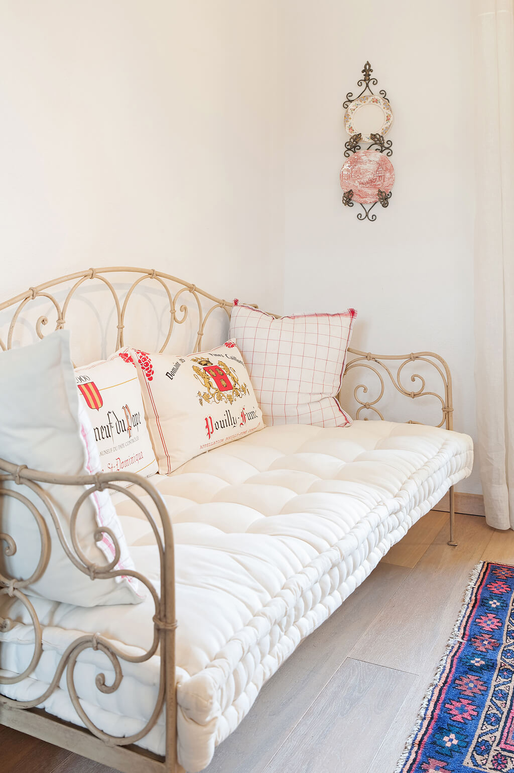 French daybed in a lovely Provence farmhouse.