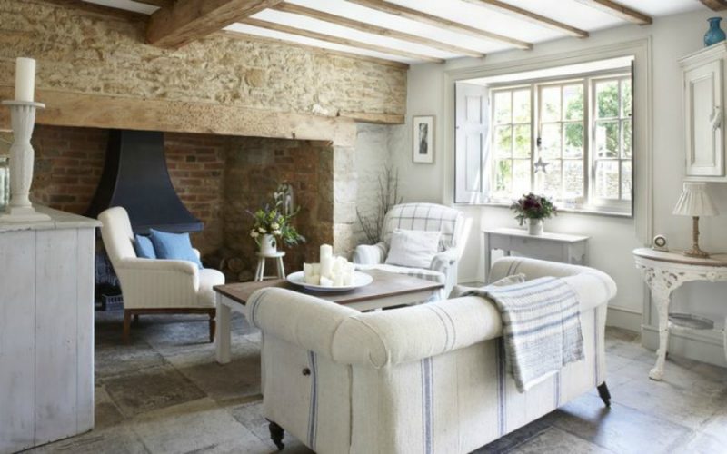 Rustic French Nordic Cottage Interiors in Cotswolds Hello Lovely