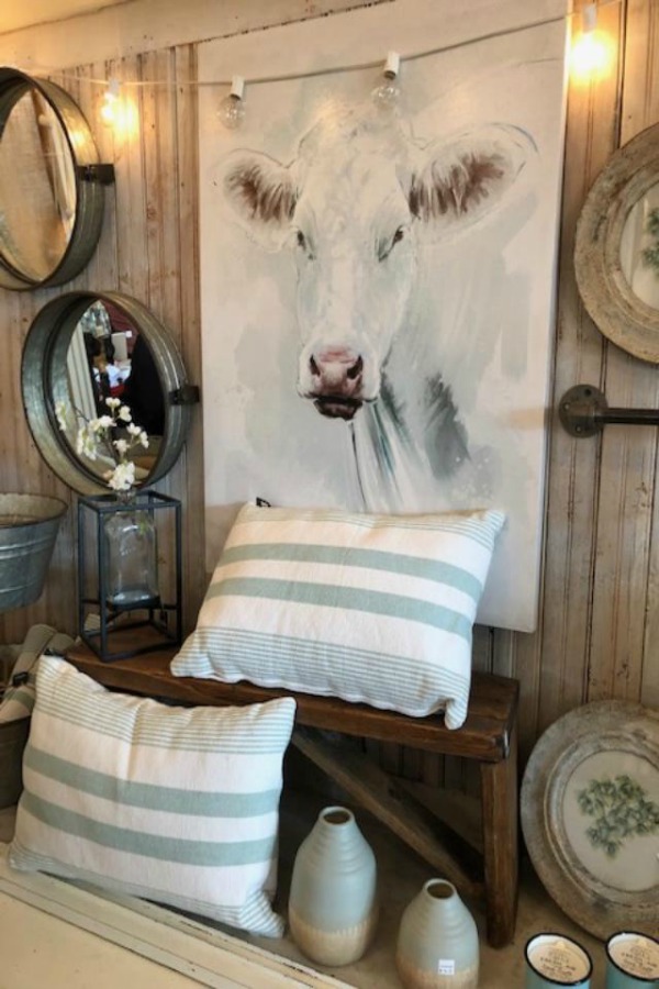 American farmhouse decorating ideas, rustic country decor, and inspiration from Urban Farmgirl. #farmhousestyle #americanfarmhouse