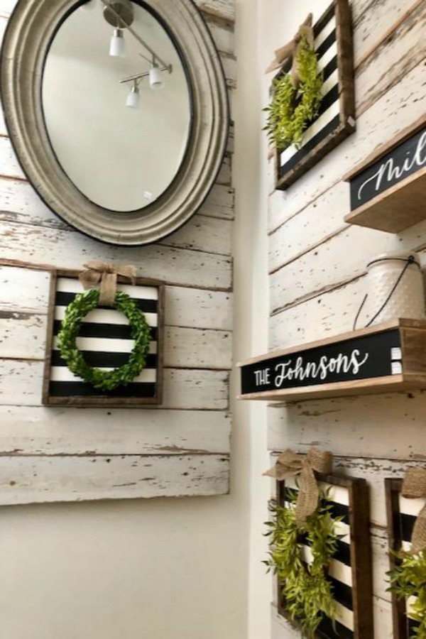 American farmhouse decorating ideas, rustic country decor, and inspiration from Urban Farmgirl. #farmhousestyle #americanfarmhouse