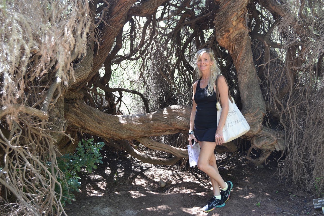 Michele at a beautiful dessert garden - Hello Lovely Studio.