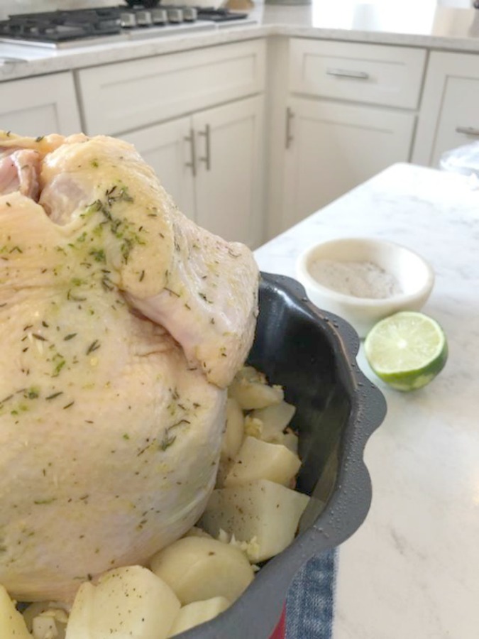 Easy Roast Chicken in a Bundt Pan With Lime & Thyme