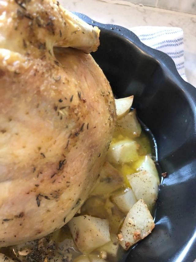 Easy Roast Chicken in a Bundt Pan With Lime & Thyme