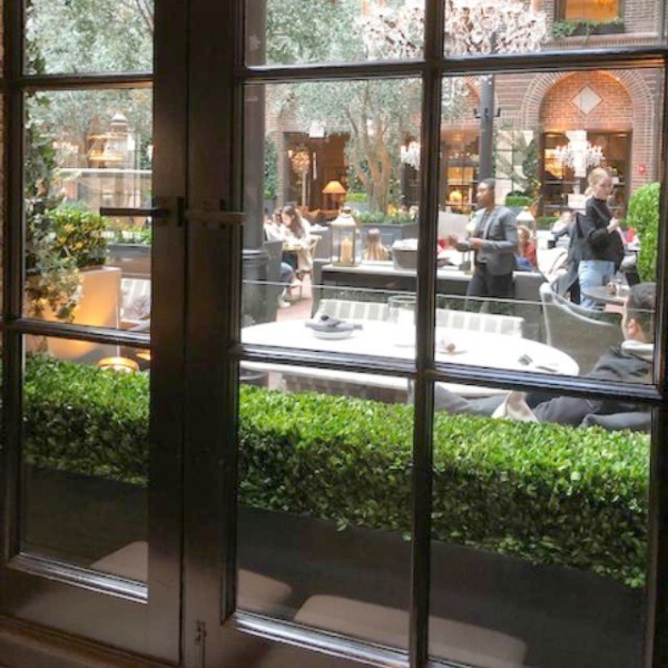 RH Gallery Chicago offers gorgeous architectural and interior design inspiration from Restoration Hardware. See Hello Lovely Studio's photos, including the amazing courtyard dining of Three Arts Club Cafe.