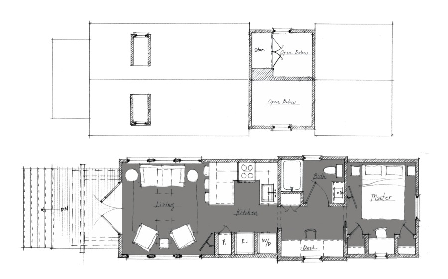 Low Country Designer Cottage floorplan by Jeffrey Dungan