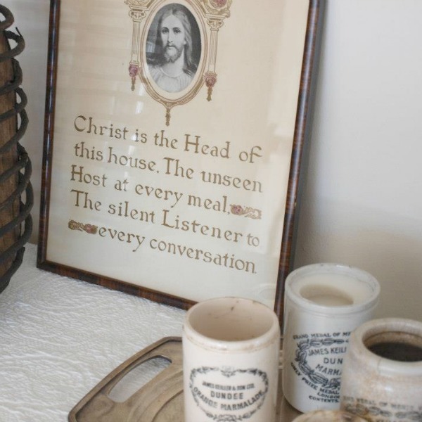 Vintage English crocks on a hotel silver tray. Hello Lovely Studio. Come discover more inspiring trays for layering and vignettes in Adding Tray Très Chic to Your Home.