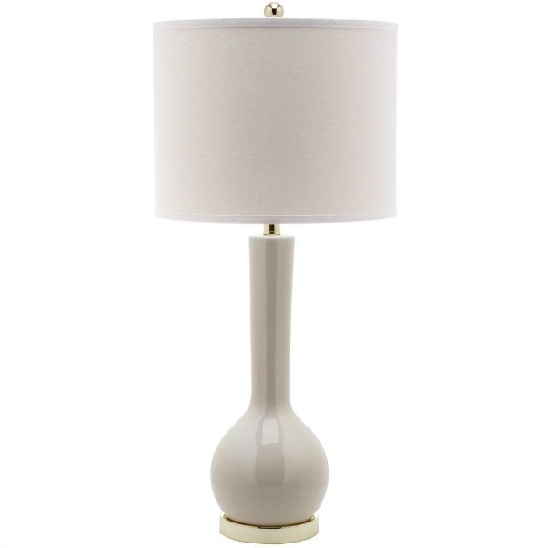 Light Grey Safavieh Table Lamp from The Home Depot.