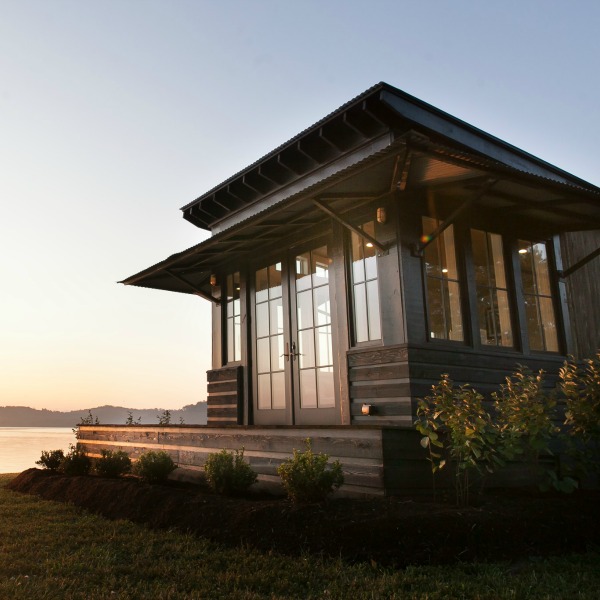 Tiny house beautiful! This saltbox style designer cottage by architect Jeffrey Dungan is offered at The Retreat at Oakstone.