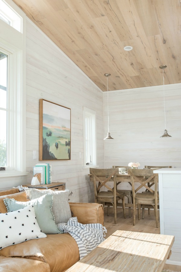 Tiny house beautiful! This saltbox style designer cottage by architect Jeffrey Dungan is offered at The Retreat by Oakstone.