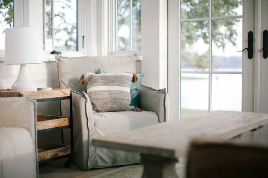 Tiny house beautiful! This saltbox style designer cottage by architect Jeffrey Dungan is offered at The Retreat by Oakstone.