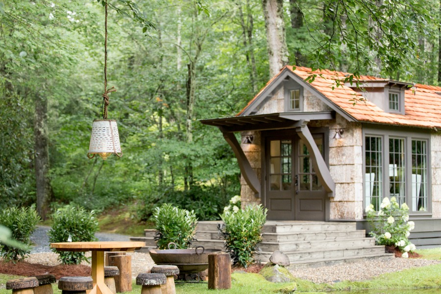 Tiny house design by Jeffrey Dungan, an exquisitely crafted luxurious Low Country style Designer Cottage at The Retreat at Oakstone.