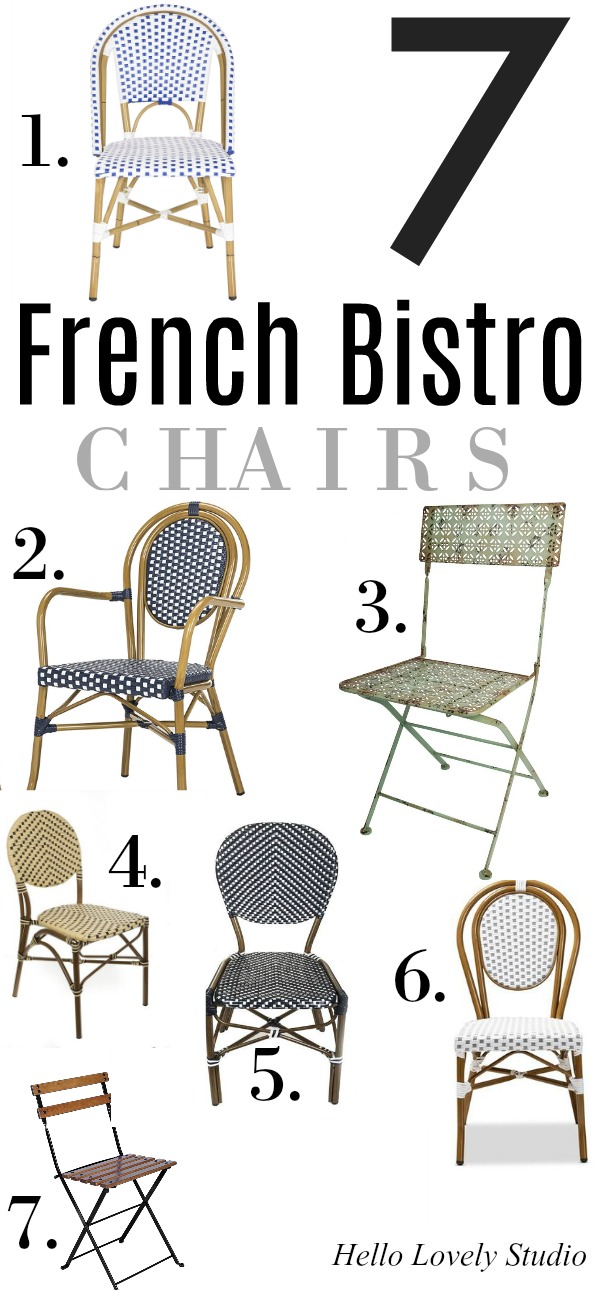 French Bistro Chairs Decor Inspiration Hello Lovely