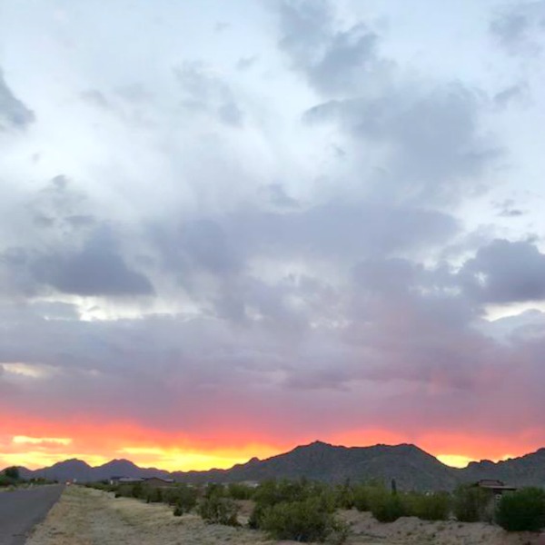 Arizona sunset in Queen Creek - Hello Lovely Studio.