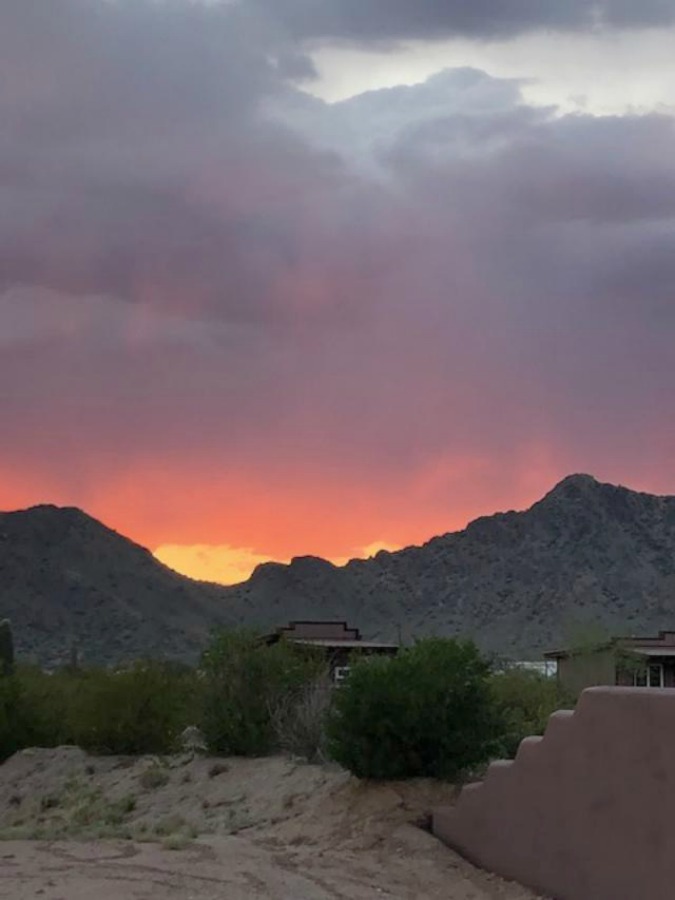 Pink Arizona sunset in Queen Creek - Hello Lovely Studio.