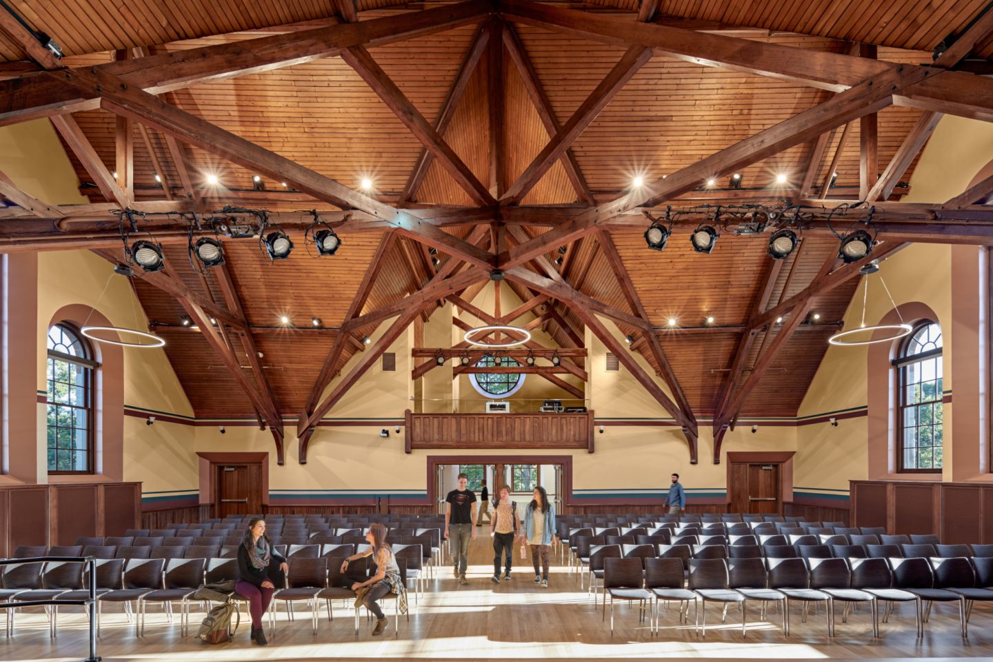 Old Chapel UMASS Amherst - 1884 Richardsonian Romanesque Revival style 19th century building with renovation by Finegold Alexander Architects, Inc. in 2015.