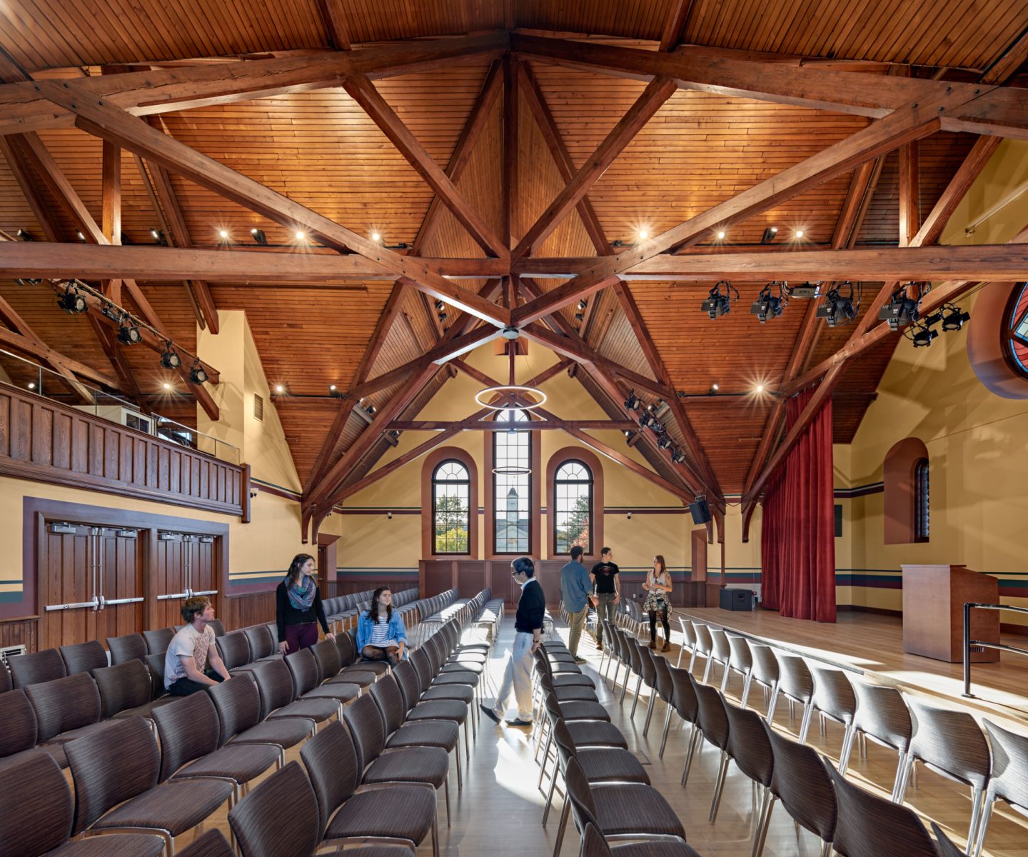 Old Chapel UMASS Amherst - 1884 Richardsonian Romanesque Revival style 19th century building with renovation by Finegold Alexander Architects, Inc. in 2015.