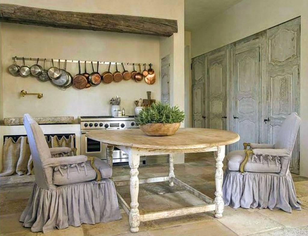 Rustic elegant French country kitchen by Pamela Pierce in Houston. Come enjoy photos of this house tour with architecture by Reagan Andre.