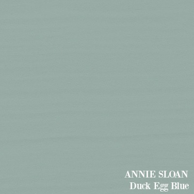 ANNIE SLOAN Duck Egg Blue paint color.