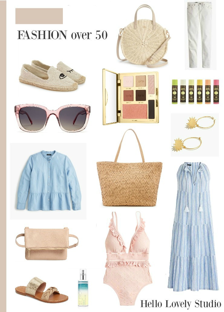 Fashion Over 50 Sunny Summer Mood Board Hello Lovely Studio