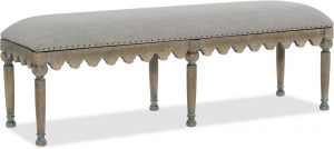 Boheme Madera upholstered French bench for a bedroom or anywhere! #frenchfurniture #furniture #frenchcountry #interiordesign #benches #frenchfarmhouse