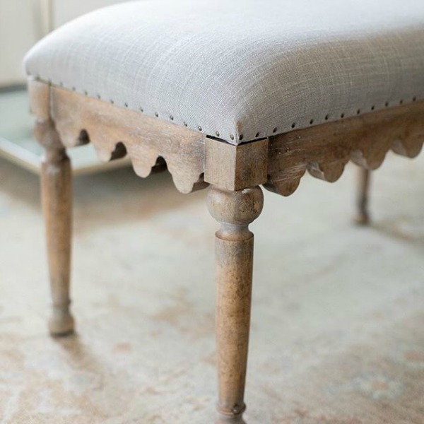 Belgian style bench: Boheme Madera. #frenchcountrydecor