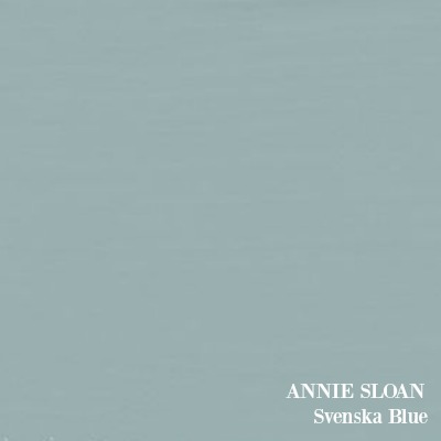 ANNIE SLOAN Svenska Blue paint color.