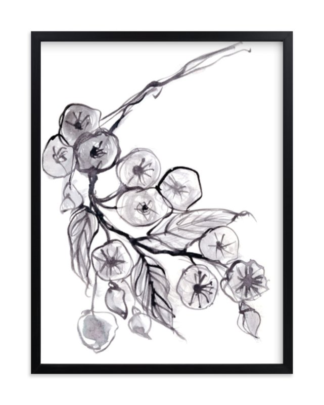 Expressive floral art print from Minted