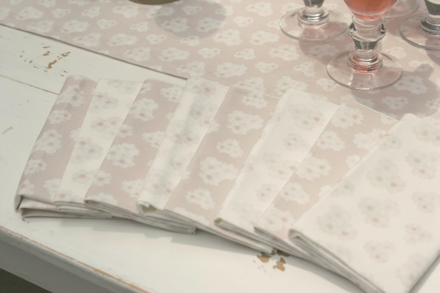 LInens in pink and white from Minted - Hello Lovely Studio.