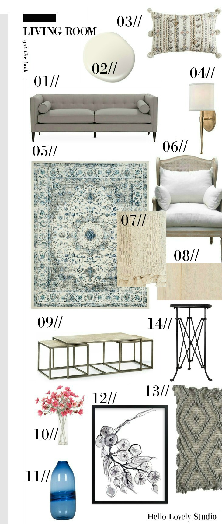 Fixer Upper The Club House Living Room Get the Look Mood Board