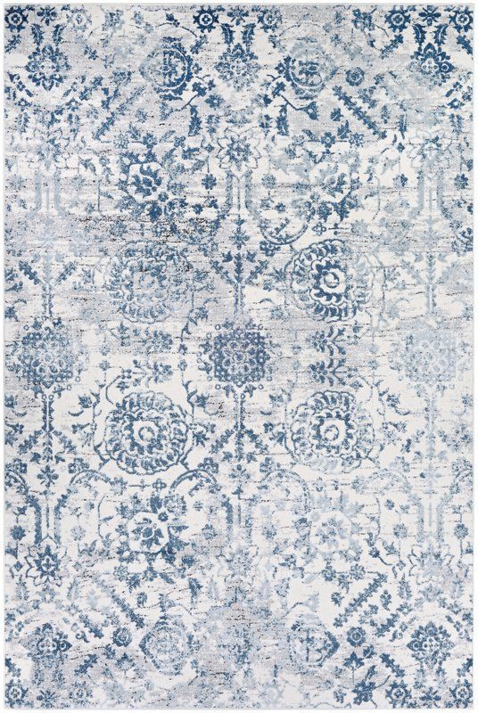 Emily Steel Blue Area Rug