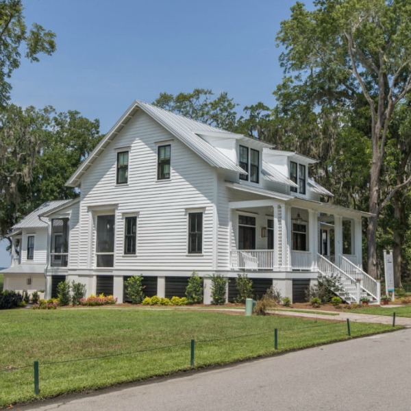 Beautiful exterior of Modern Coastal Cottage Design Inspiration in 2018 Coastal Living Idea House. Design by Jenny Keenan and architecture by Eric Moser.