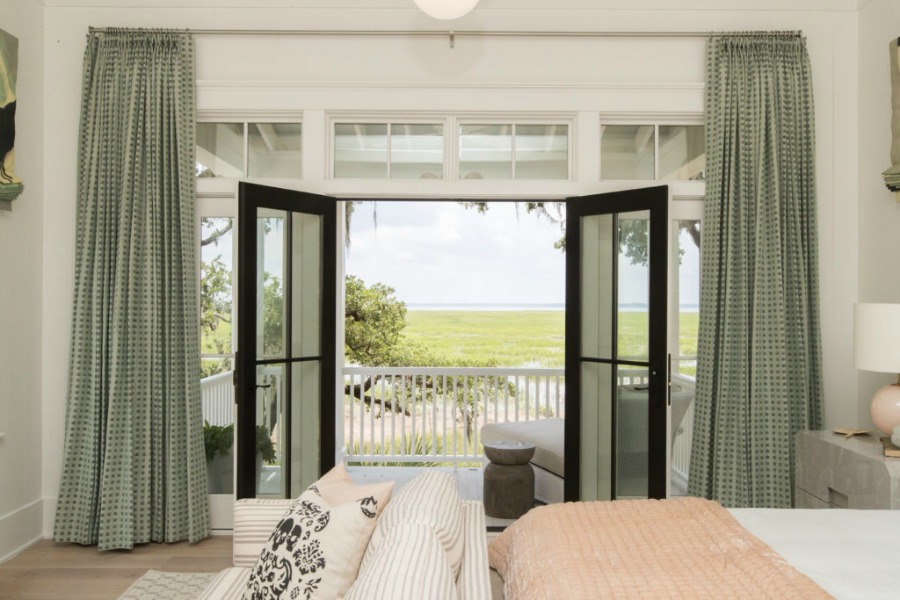 Porch off bedroom in Modern Coastal Cottage Design Inspiration in 2018 Coastal Living Idea House. Design by Jenny Keenan and architecture by Eric Moser.